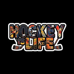 *4 for $10* Hockey UV DTF stickers 3x1.5
